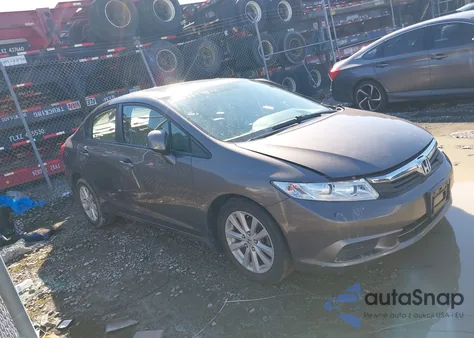 2012 Honda Civic Ex из США, поврежденный, VIN 19XFB2F83CE060153